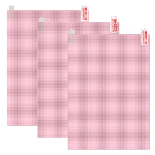 BLPRKOT 3 Pezzi Pellicola Protettiva Taglio universale, Pellicola Adesiva Trasparente Salvaschermo A4 HD per GPS, fotocamera, orologio, tablet, Flessibile HD Anti-Impronta,Alta Sensibilità Progettato
