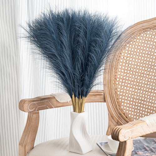 30 erba di pampa bianca – 55 cm finta erba di pampa decorazione artificiale alta erba di pampa per matrimonio, composizione floreale, decorazione per feste, Natale e casa