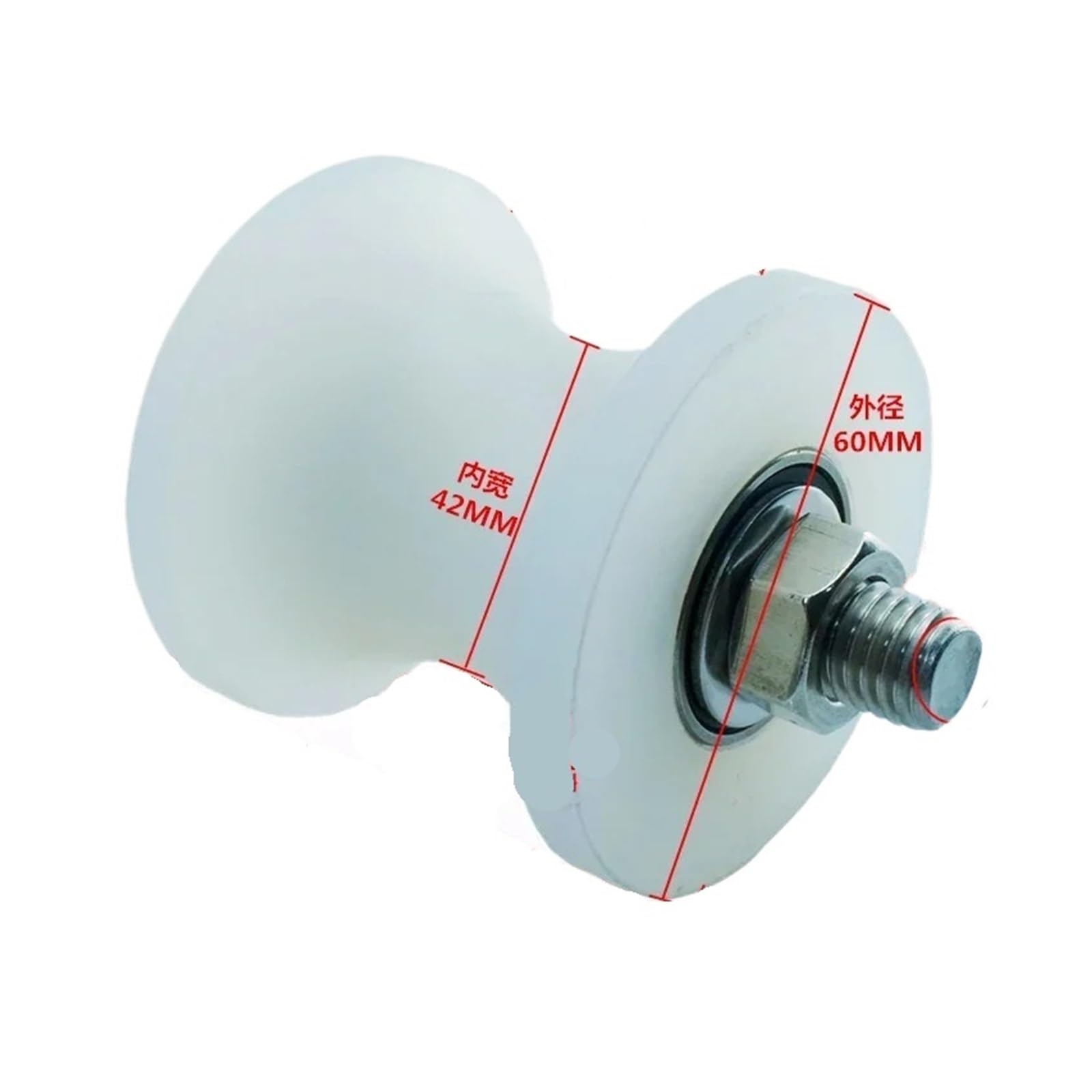 Rouleau de roulement de poulie en PP et roue suspendue en nylon en U