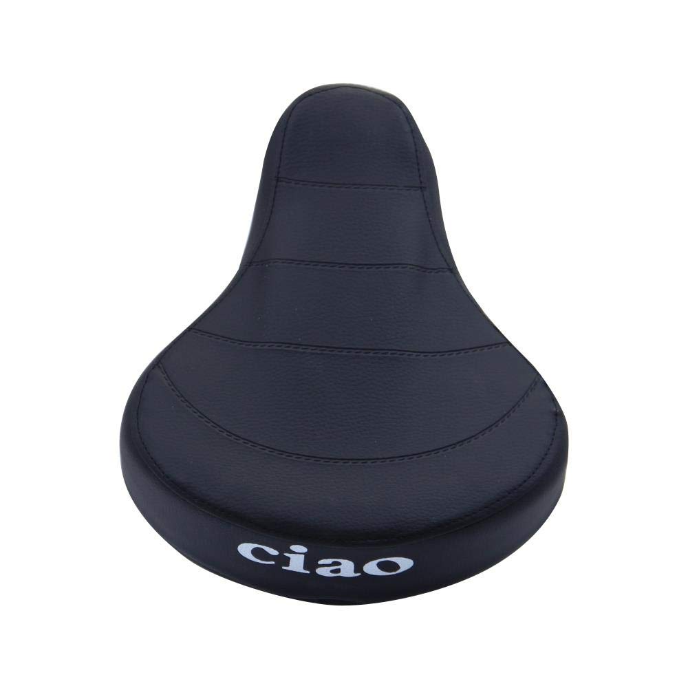 Sattel mit eckiger Sattelstütze für Vespa Ciao Bravo Boxer Schwarz