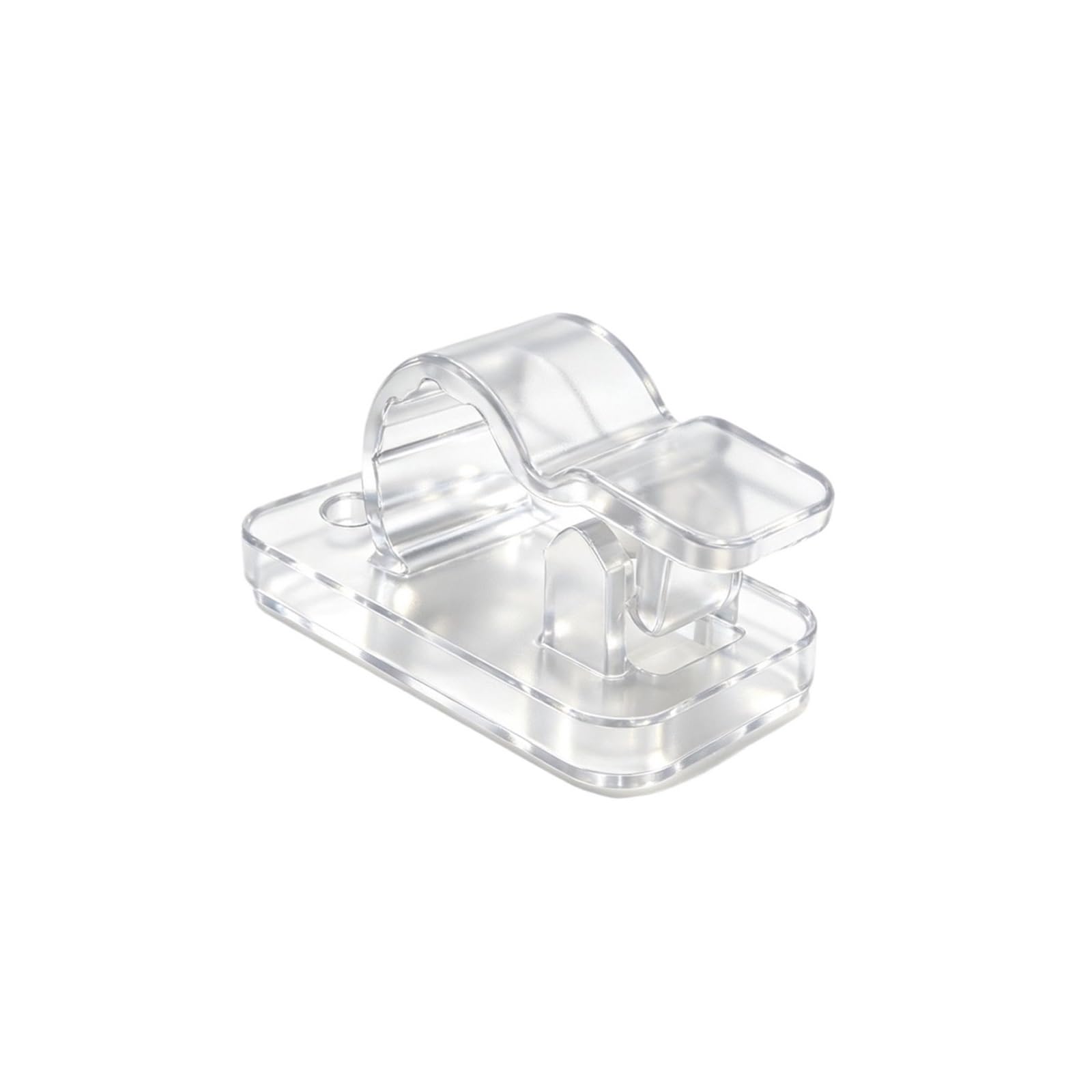 Dpnentv 50Pcs-Transparent Stick-On Wire Fix Clamps Strong Adhesive Cord Tidy Clips