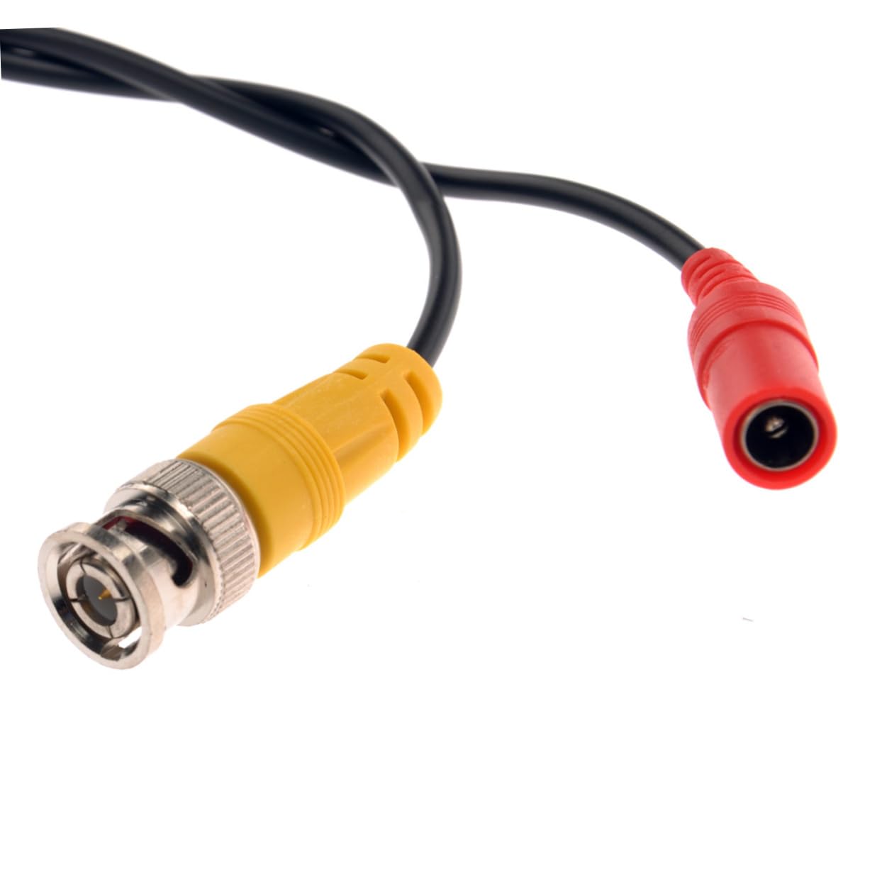 BRIGHTFUFU 10m Bnc Video Power Cable Professional CCTV Surveillance Cord Bnc Video Extension 2.1mm Dc Power Connector Black