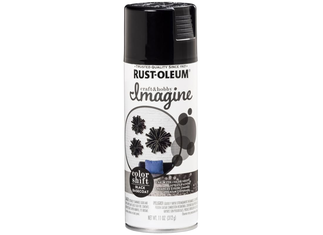 Imagine Craft & Hobby Color Shift Spray Paint Black Basecoat, 11 oz.