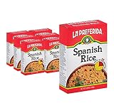 La Preferida Boxed Spanish Rice (Fluffy Mexican-Style Rice with Bell Peppers) – Ready in 15 Minutes. A Quick Side Dish for Any Meal. Vegan & Vegetarian-Friendly, 5.25oz (Pack of 6)