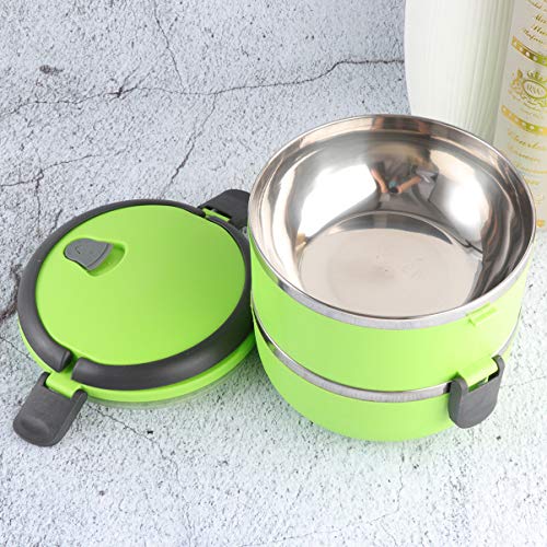 Kichvoe Lancheira Bento Pote De Comida Isolado Empilhável De 2 Camadas Recipiente De Armazenamento D