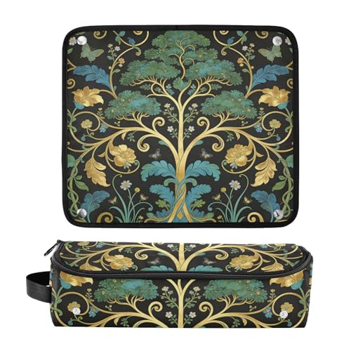 Bolsa de viaje para herramientas de cabello con alfombrilla resistente al calor para planchas y rizadores miniatura 3