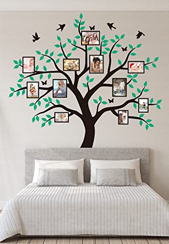 Vinilo Decorativo Árbol Familiar JEPART 186x180 cm Negro Verde miniatura 3