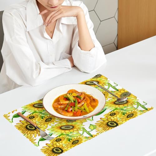 Set de table tournesol résistant à la chaleur pour protéger vos meubles - 7