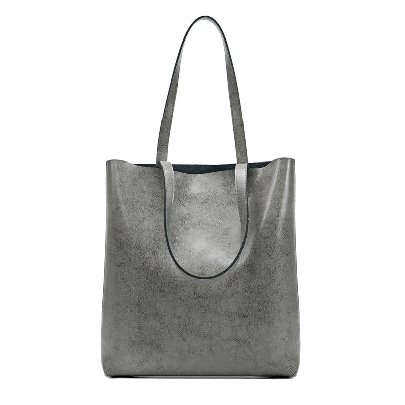 Large Capacity Oil-Waxed Cowhide Tote Bag