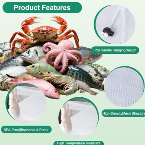 EUGFI 19x30 Inch Reusable Boil Bags