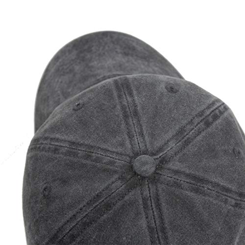 Image of HH HOFNEN Baseball Cap Washed Cotton Unstructured Vintage Hat for Men Women | Unisex Sports Ball Caps Sun Protection Adjustable Outdoor Curved-Brim Dad Hat Classic Plain Cap
