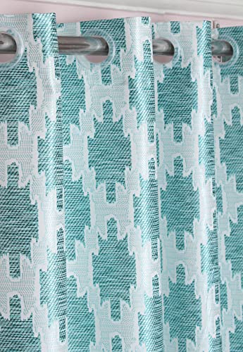 Image of Ultimate Digital Print Insulated Crystal Grommet Room Darkening Curtains /Drapes for Bedroom /Living Room Long Door - 10 feet - 2 Panels, Sky Blue