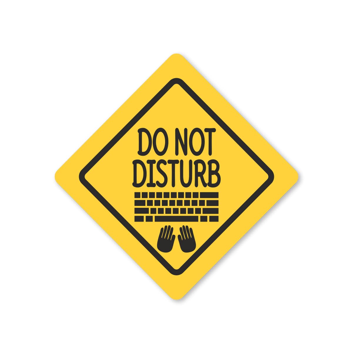 STICKERLAND Do Not Disturb Vinyl HD Quality Multicolor Waterproof PVC Sticker for Laptop, MacBook, Mobile Phone, Refrigerator, Notebook, Guitar, Journal, Kids & Adults (Pack of 1)