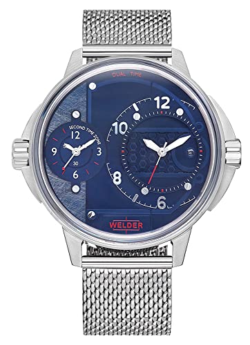 Welder Montre Homme Analogique Quartz Acier Inoxydable Bracelet WRK2001