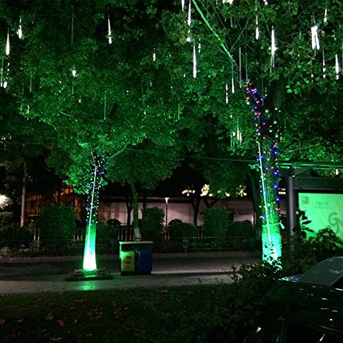 Luzes solares XUNATA para ambientes externos, 8 tubos com 144 lâmpadas LED à prova d'água para chuv