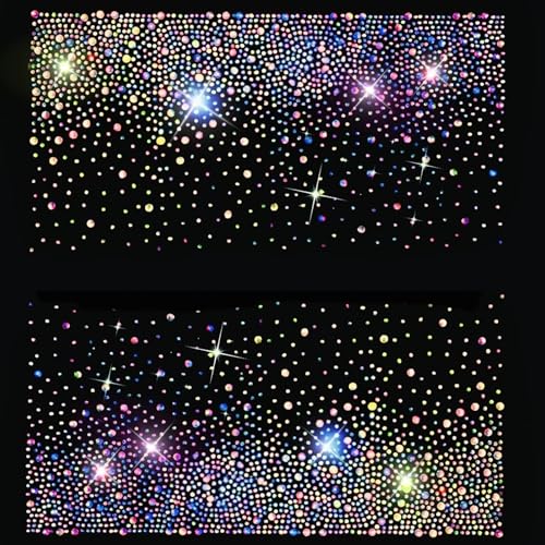12 Sheets AB Iron on Rhinestone Sheets for Heat Press | Hotfix...