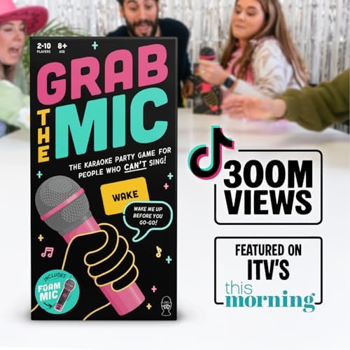 Official Grab The Mic – Family Karaoke Board Game