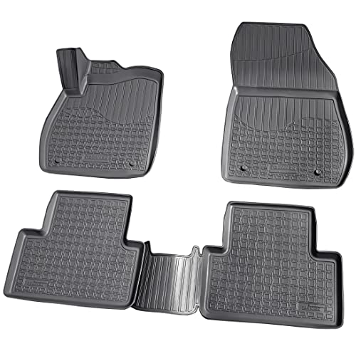 Recambo 3D Gummi Fußmatten kompatibel für OPEL Zafira C Tourer | 2011-2019 | Auto Gummimatten |...