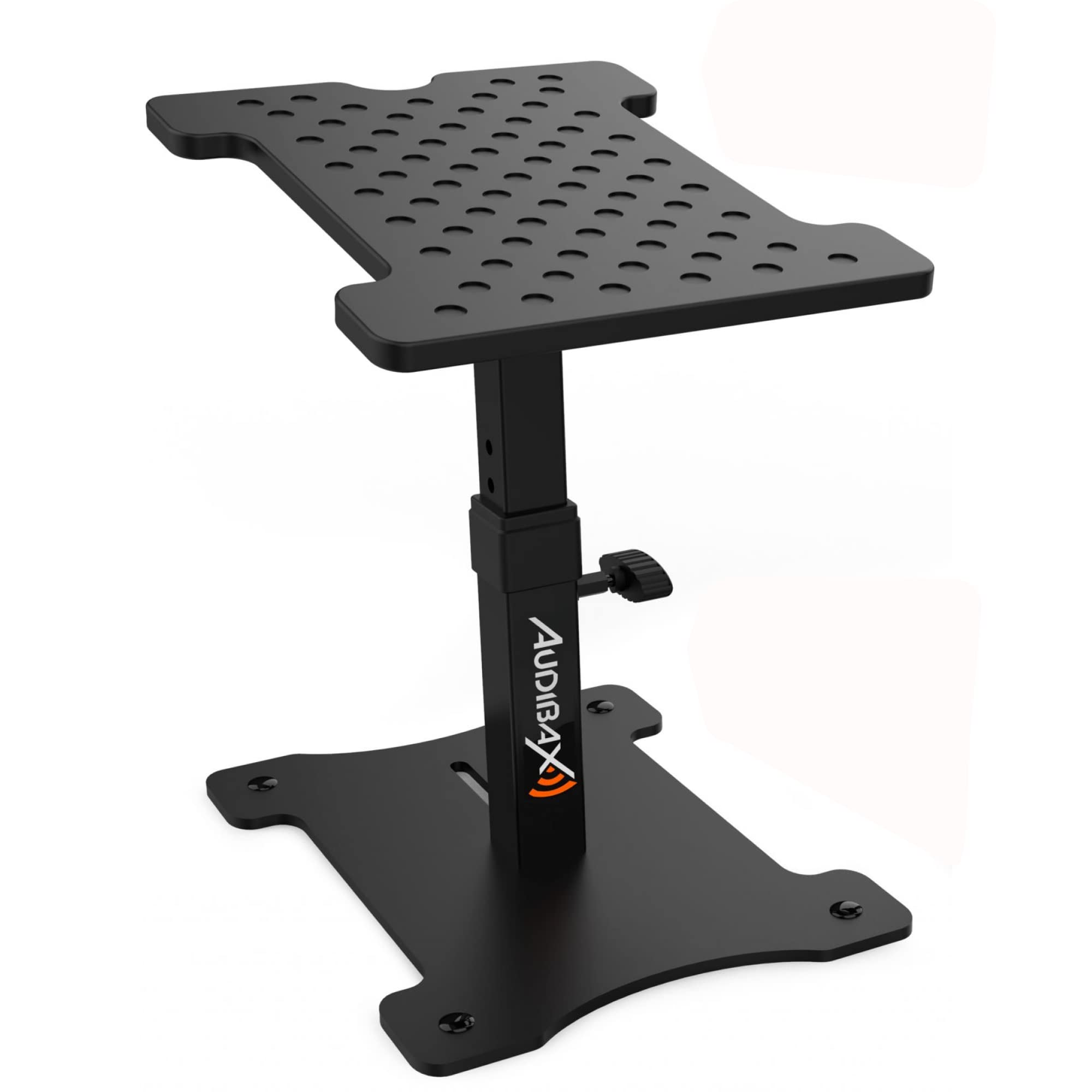 Audibax Neo STM-30 - Support de Bureau pour Enceintes - Support pour Moniteur de Studio - Hauteur Réglable de 30 à 37 cm - Angle Réglable de -8º à 16º - Compatibilité Universelle