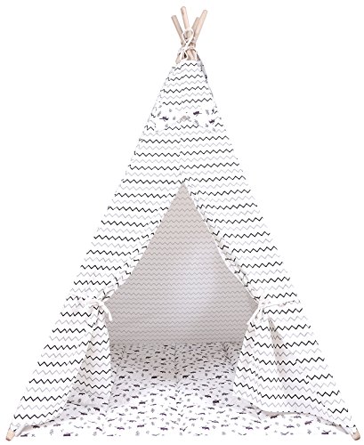 Kindsgut - Tipi Indio para niños, Zigzag con Ciervo