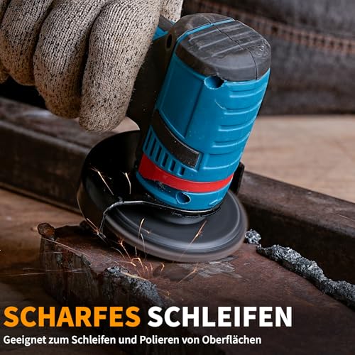 NuoDunco 10 Stück 76mm Fächerscheiben, Feine Oberfläche Fächerscheibe 60 Korn Winkelschleifer Chleifmopteller Schleifscheiben Flap Disk für Metall Holz Stahl