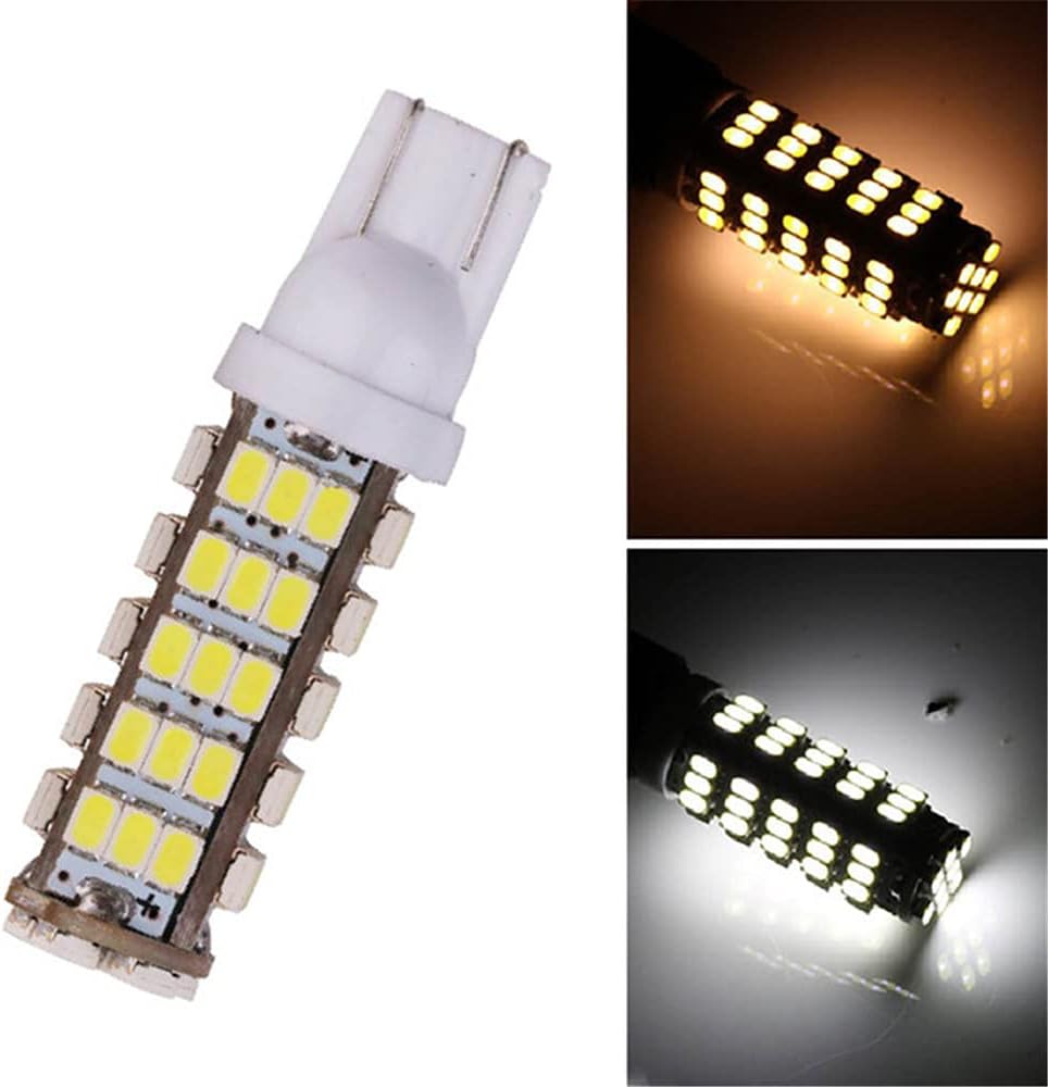 (12-Pack) 3.2W LED Replacement Landscape Pathway Light Bulb 12V AC/DC Wedge Base T5 T10 for Malibu Paradise Moonrays and More (Warm White 2700K)