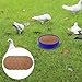 NUOBESTY 8pcs Breathable Pigeon Nest Pads Natural Coconut Fiber Bird Nesting Mats 23cm Diameter Moisture-Proof Breeding Pads for Small Birds and Parrots