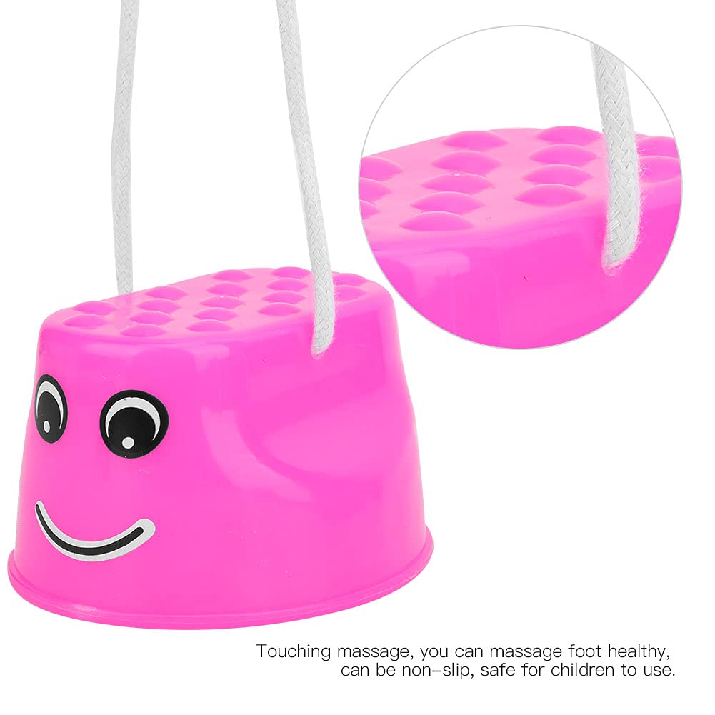 Cubo de juguete para caminar con pies, zancos para niños, taza para caminar con zancos, juguete paso a paso para niños, zancos para caminar, zancos de equilibrio de plástico para niños(rojo)
