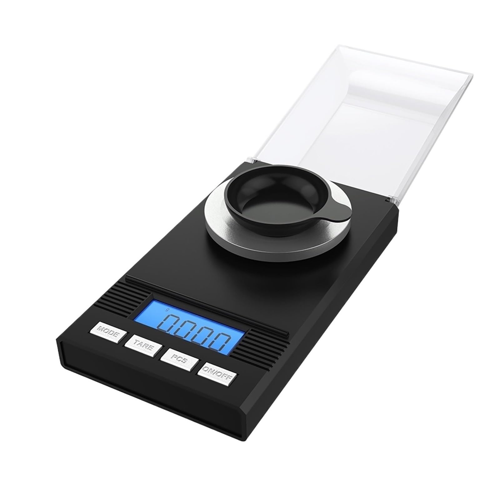 HPTHLY Kitchen Scales High Accuracy Mini Milligram Scale with Calibration Weights Tweezers Weighing Pans LCD Display