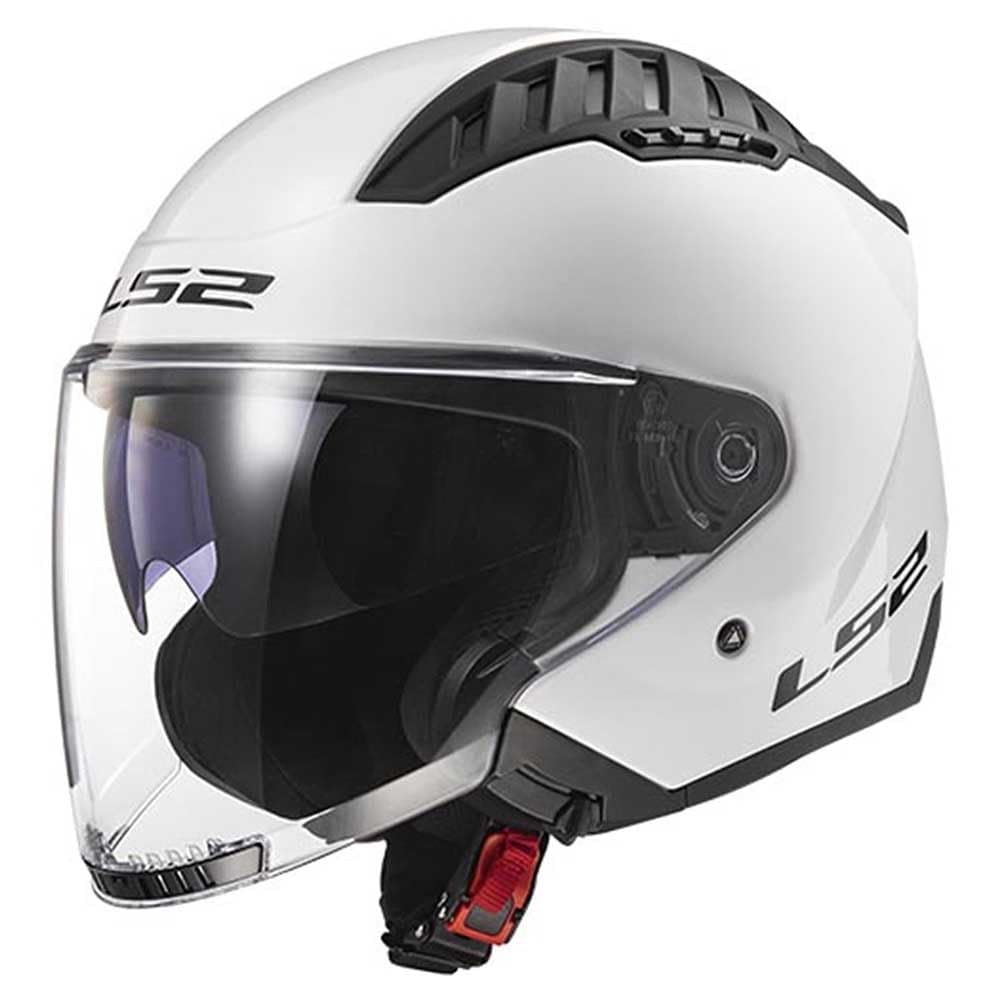 LS2, Casco Moto Jet COPTER II SOLID Gloss White, M