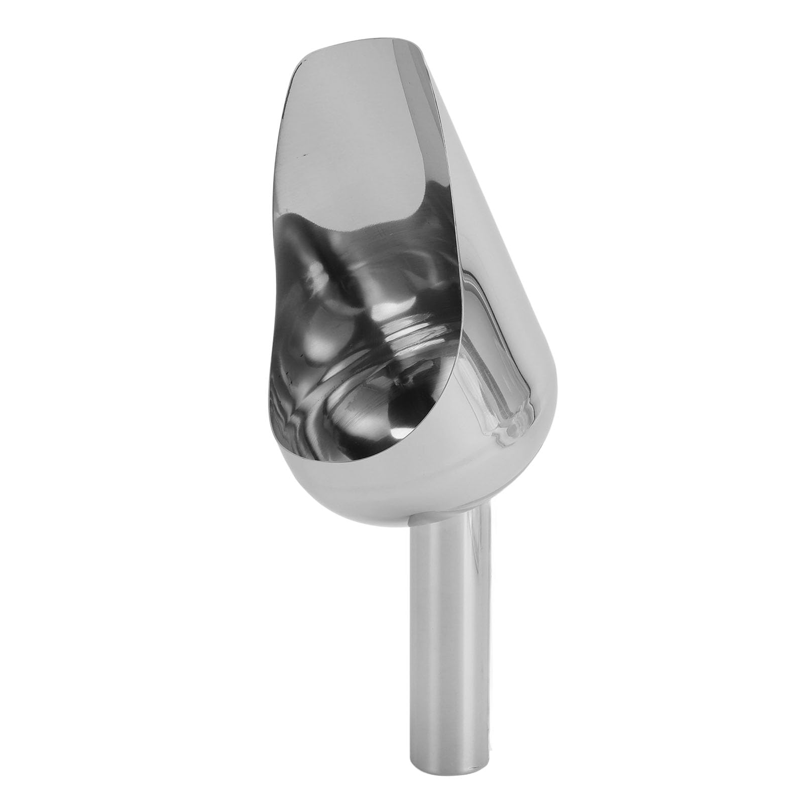 Cuillère à glace en acier inoxydable de grande capacité, cuillère à riz semi-circulaire polie pour fête en plein air à la maison