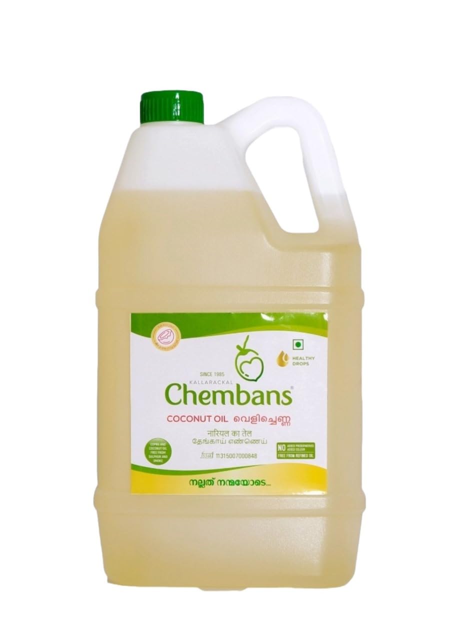 Chembans Coconut Oil 5 Litre (B0D8Q4DG9D) Amazon Price History, Amazon Price Tracker