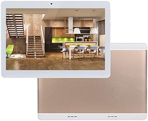 10.1Inch 1280x800 IPS Tablet PC 2G RAM 32G ROM Android OS Quad-core CPU Dual-Cameras WiFi AGPS 3G SIMfree Dual-SIM Playstore Touchscreen (Golden (16G))