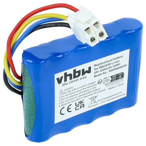 vhbw Batterie Compatible avec Ferrex 800m2 2021, 800m2 Robot Tondeuse Tondeuse (3,2Ah, 20V, Li-ION)