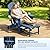 Mdeam 3-Level Adjustable Adirondack Chair with Retractable Ottoman, HDPE All-Weather Folding Fire Pit Chair with 2 Cup Holders, Outdoor Chair for Deck Patio Garden Backyard Lawn (Navy Blue)