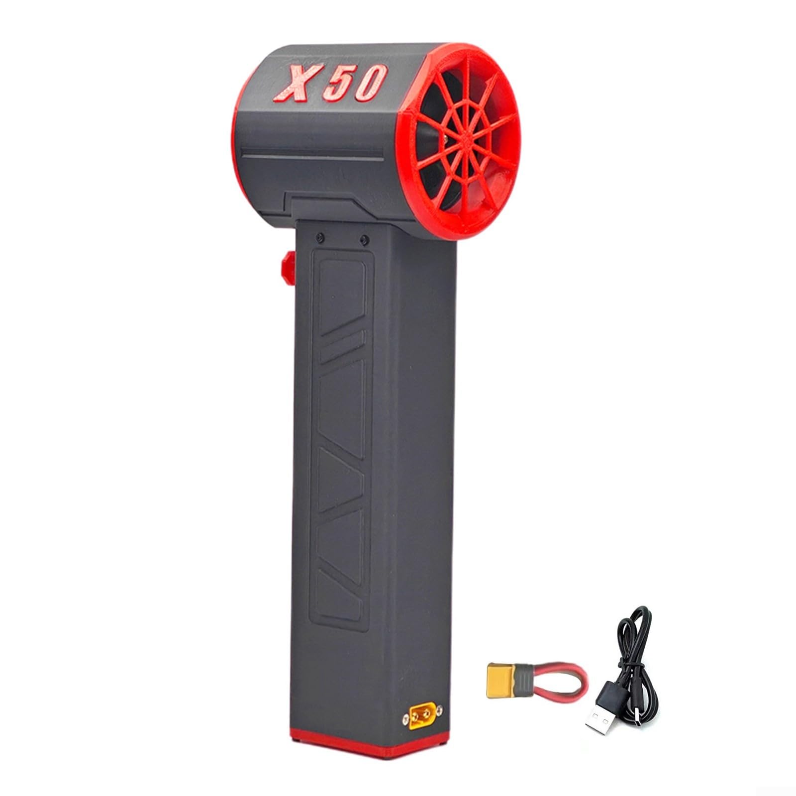 RANRAO Portátil seco para turbo de mano X50, motor sin escobillas, ventilador de conducto de alta potencia, soplador de aire para limpieza al aire libre y secado de automóviles (negro)