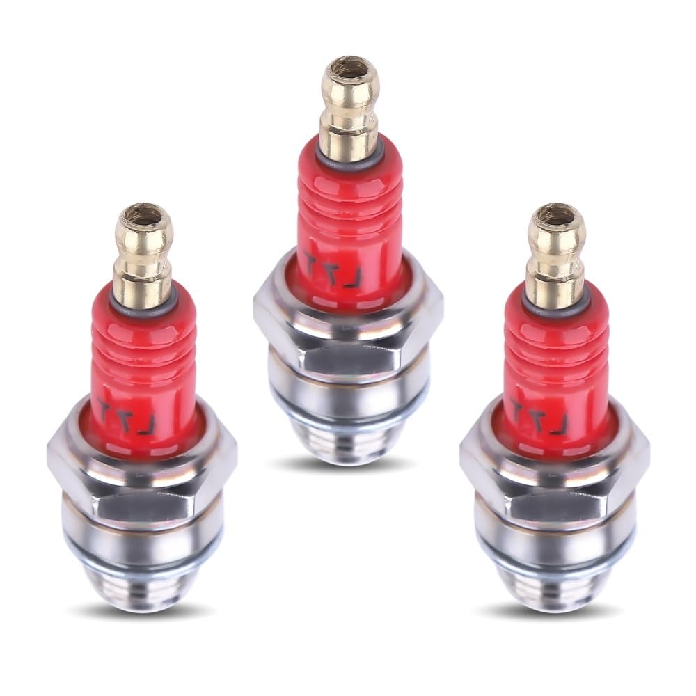 Bougie d'allumage L7T lot de 3 pour petit moteur 2 temps de tondeuse et tronçonneuse 33cc à 49cc