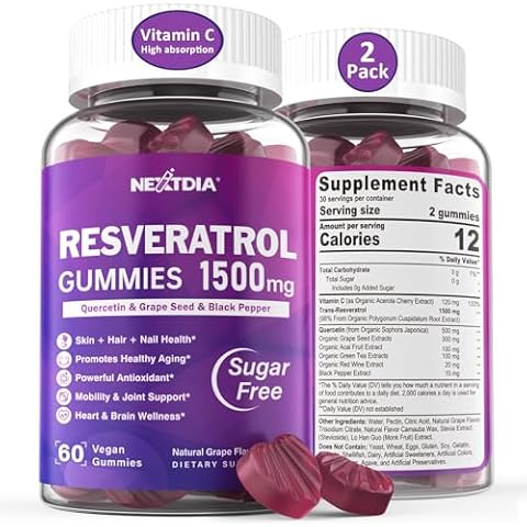 NextDia Resveratrol Gummies Cover