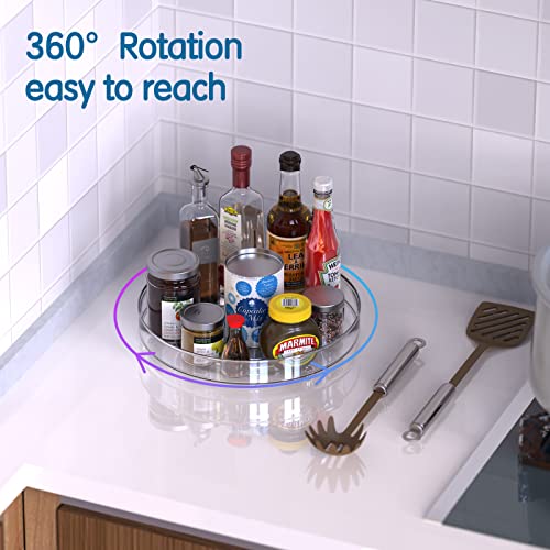 Okiuen 2 Pcs Lazy Susan Turntable Cupboard Organiser(27+23.5cm), view 4