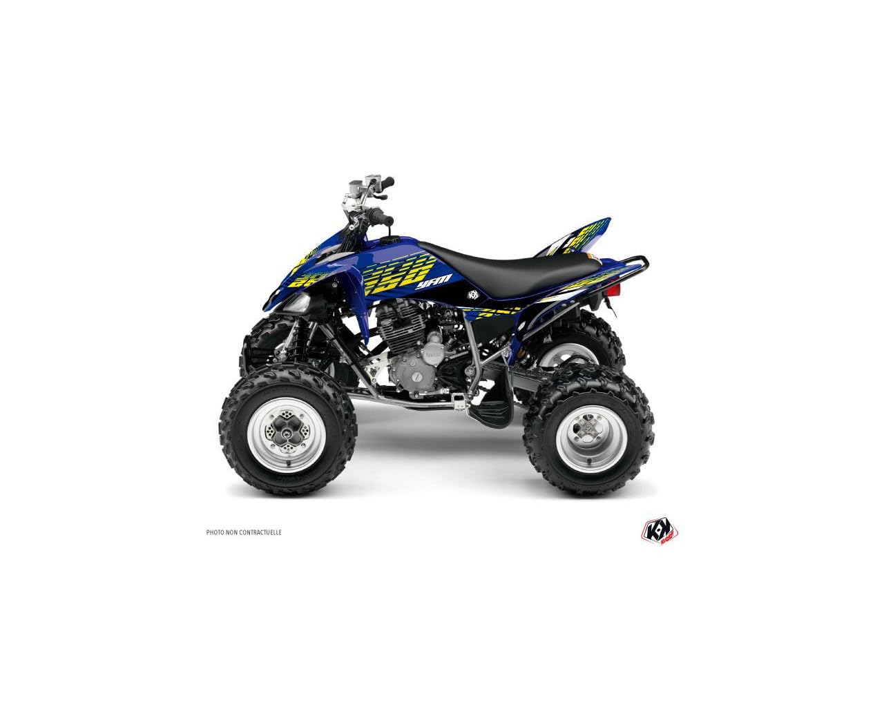 Kit déco Yamaha 250 Raptor jaune 2008-2014 Flow