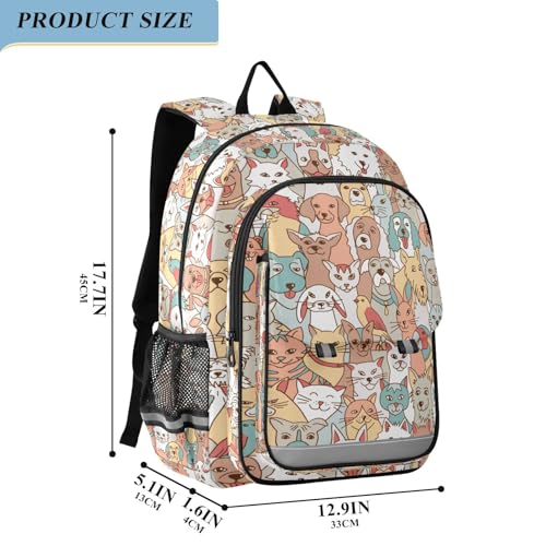 Sac à dos enfants chiens mignons pour ordinateur portable léger