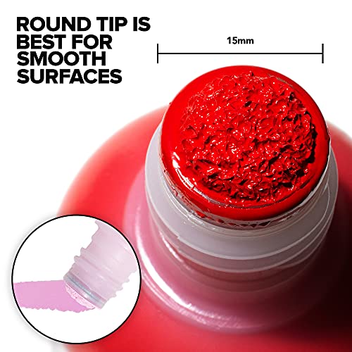 Krink K-60 Light Pink Paint Marker - Vibrant And Opaque Fine Art Graffiti Markers For Canvas Metal Glass Paper And More - Alcohol-Based Permanent Graffiti Mop Krink Paint Marker For Lasting Tags #TOP1