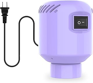 BAMCOO Electric Pump for Vacuum Storage Bags, Travel Vacuum Pump for Various Vacuum Seal Bags Portable Vacpack Air Pump for Compression Clothing Blanket Luggage Purple (Storage Bag Not Included)