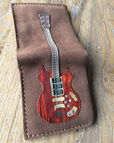 AXE HEAVEN GW-010 Electric Guitar Wallet Handmade Leather4