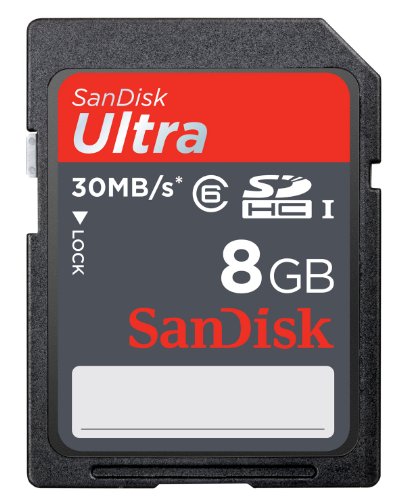 SDSDH-008G-U46 SanDisk Ultra 8GB SDHC Class 6 Flash Memory Card