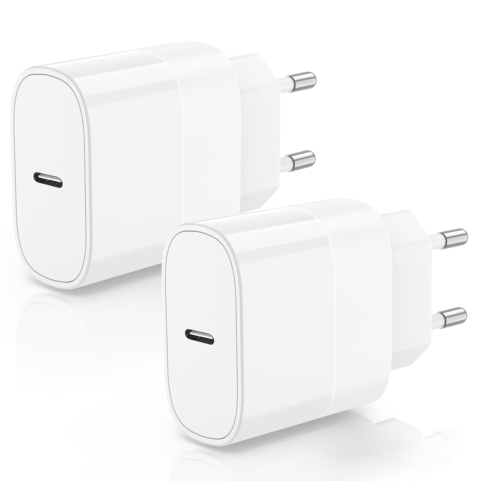 Caricatore USB C, 20W Presa USB C Original per iPhone 16/16 Pro/16 Pro Max/15/15 Pro/15 Pro Max/15 Plus/14/13/12/11/XS/XS Max/XR/X, Caricabatterie Rapido Type C Carica Alimentatore Spina