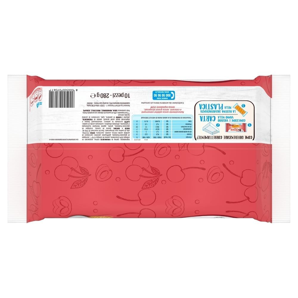 Italian Gourmet Brioss Kirsch-Kuchenriegel 12x280g 3,36kg 120 Stück + Polpa