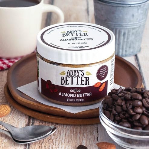 Amazon.com : Abby's Better Coffee Almond Nut Butter | Non-GMO, Gluten-Free,  Peanut-Free, Plant-Based | 6g Protein | 12oz Jar : Everything Else
