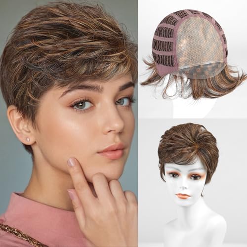 DWY Mono Top Lace Front Synthetic Wigs Futura Hair Natural Brown ...