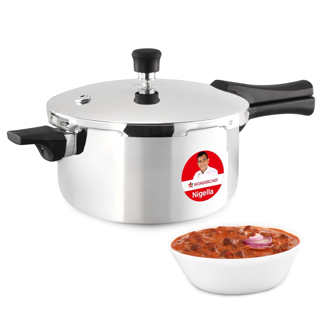 Buy Wonderchef Nigella Triply Stainless Steel Pressure Cooker 5L